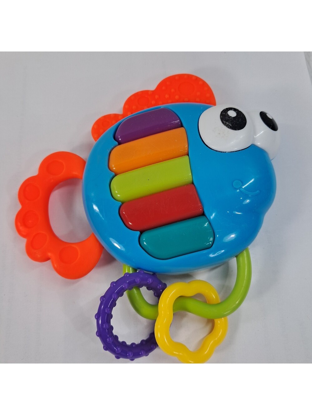 Playtex babyking Musical piano fish Toddler baby Toy Music Sounds blue lights